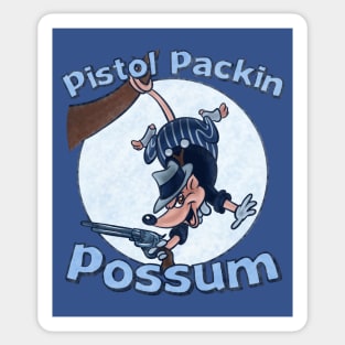 Pistol Packin Possum Sticker